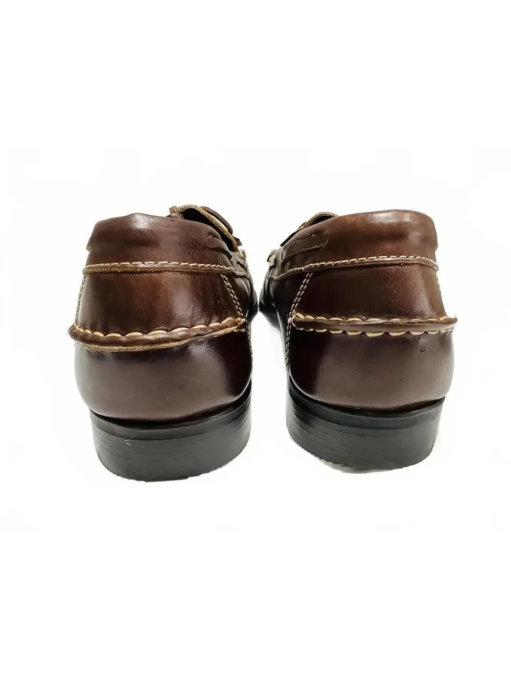 New Nunn Bush Men's Brown Leather Kiltie Tassel Loafers Fringe Size 11M